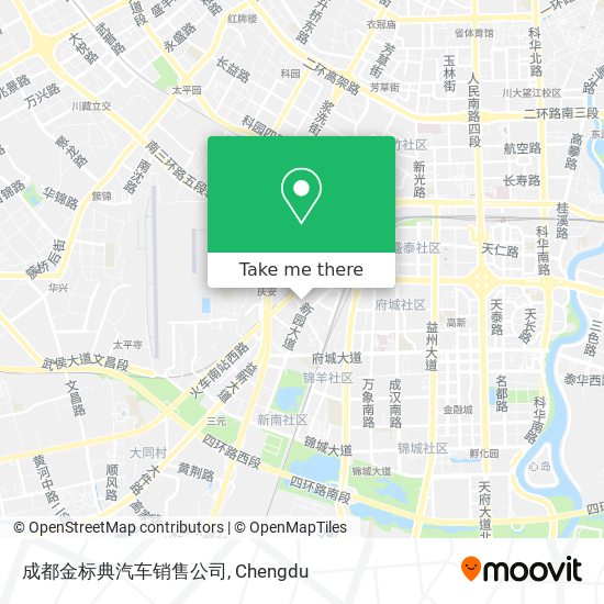 成都金标典汽车销售公司 map