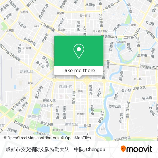 成都市公安消防支队特勤大队二中队 map