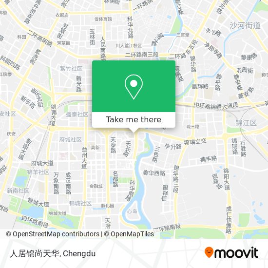 人居锦尚天华 map