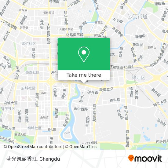 蓝光凯丽香江 map