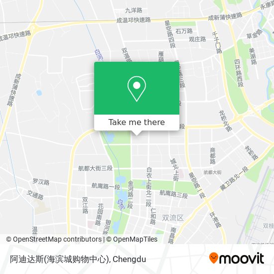 阿迪达斯(海滨城购物中心) map