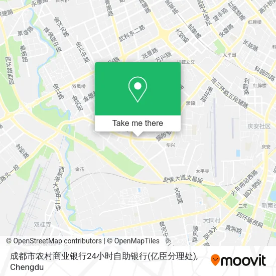 成都市农村商业银行24小时自助银行(亿臣分理处) map