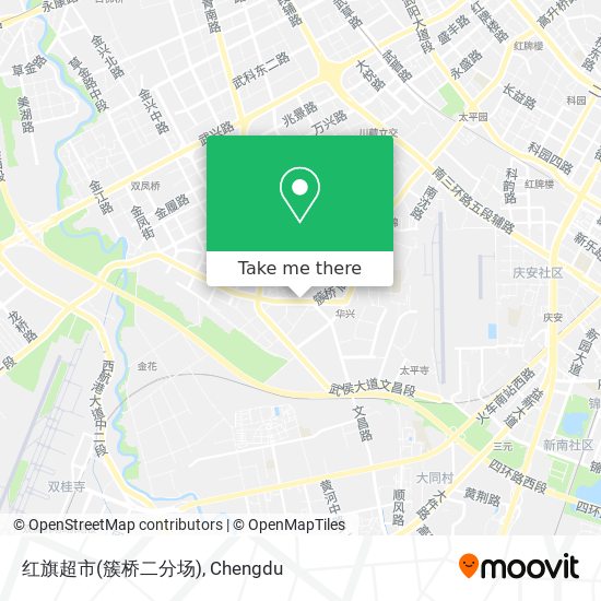 红旗超市(簇桥二分场) map