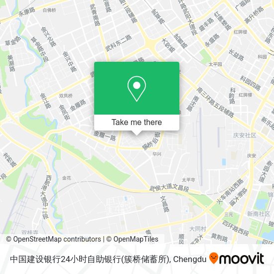 中国建设银行24小时自助银行(簇桥储蓄所) map