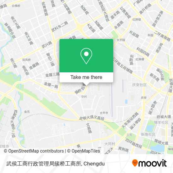 武侯工商行政管理局簇桥工商所 map