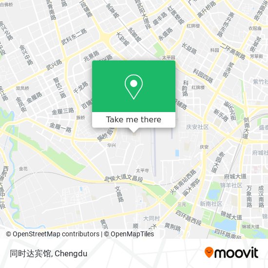 同时达宾馆 map