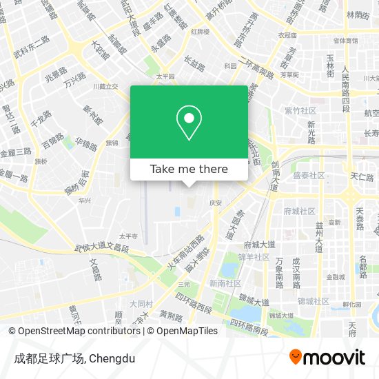 成都足球广场 map
