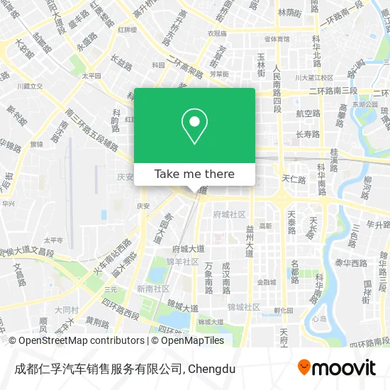 成都仁孚汽车销售服务有限公司 map