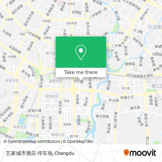 艺家城市酒店-停车场 map