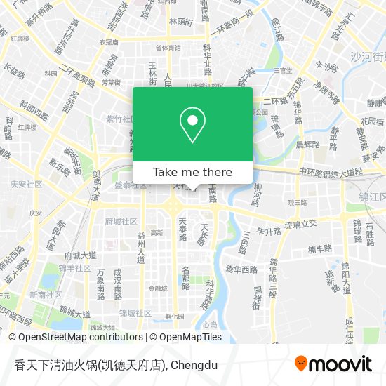 香天下清油火锅(凯德天府店) map