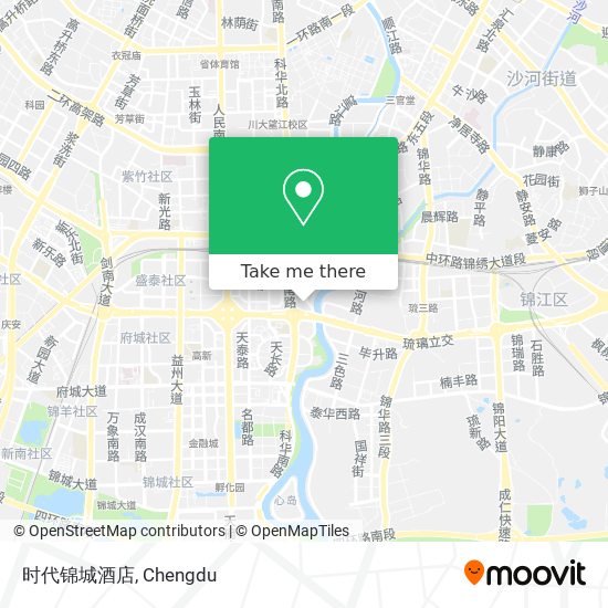 时代锦城酒店 map