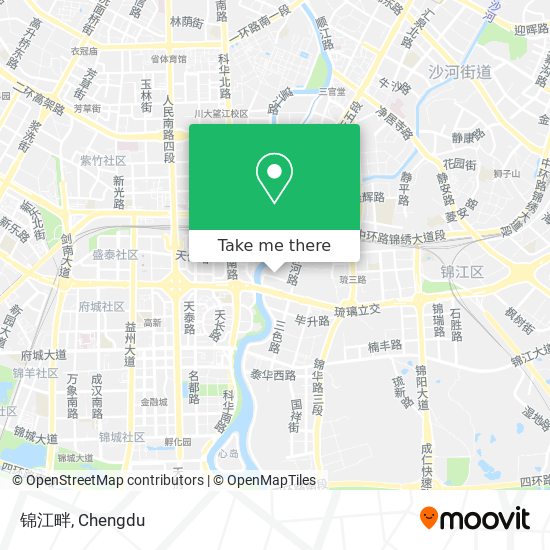锦江畔 map