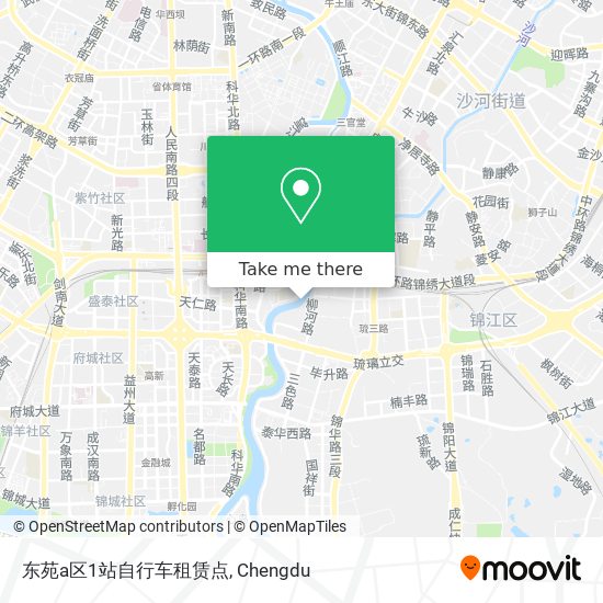 东苑a区1站自行车租赁点 map