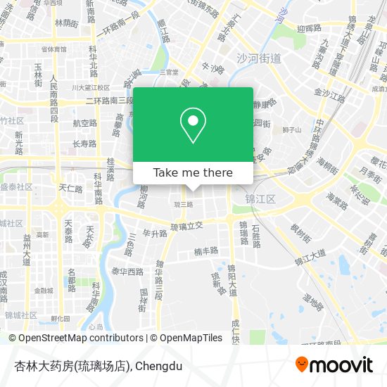 杏林大药房(琉璃场店) map
