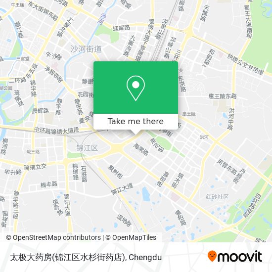 太极大药房(锦江区水杉街药店) map