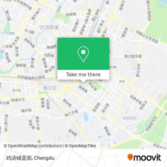 鸡汤铺盖面 map