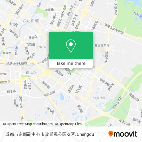 成都市东部副中心市政景观公园-2区 map