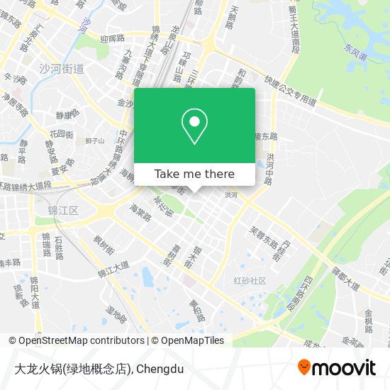 大龙火锅(绿地概念店) map