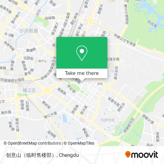 创意山（临时售楼部） map