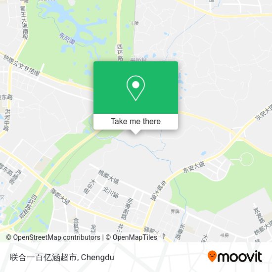 联合一百亿涵超市 map
