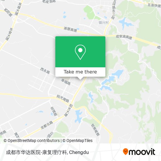 成都市华达医院-康复理疗科 map