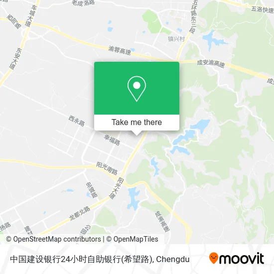 中国建设银行24小时自助银行(希望路) map