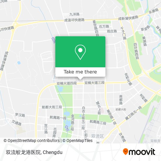双流蛟龙港医院 map