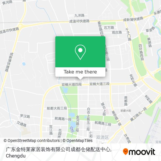 广东金特莱家居装饰有限公司成都仓储配送中心 map