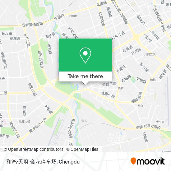 和鸿·天府-金花停车场 map