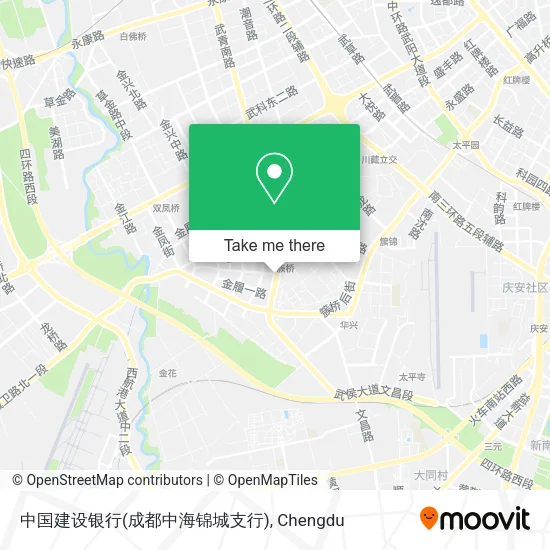 中国建设银行(成都中海锦城支行) map