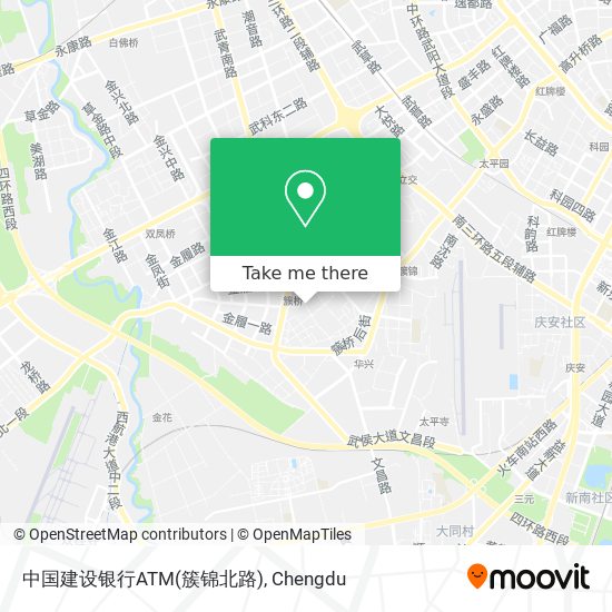 中国建设银行ATM(簇锦北路) map