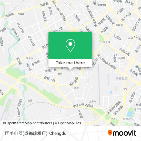 国美电器(成都簇桥店) map