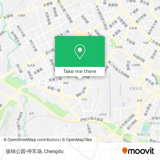 簇锦公园-停车场 map