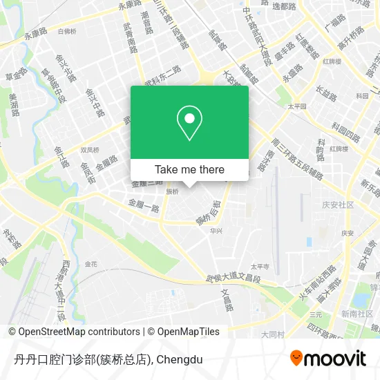 丹丹口腔门诊部(簇桥总店) map