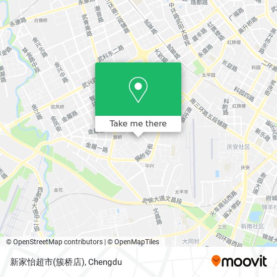 新家怡超市(簇桥店) map