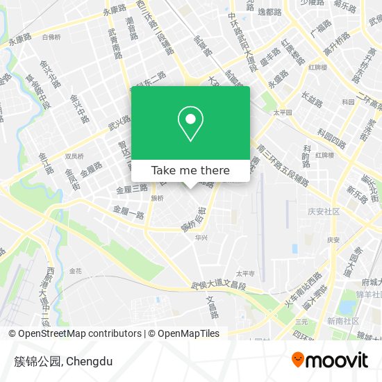 簇锦公园 map