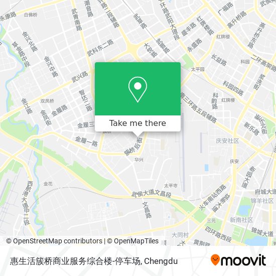 惠生活簇桥商业服务综合楼-停车场 map