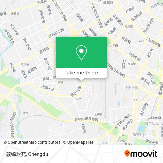 簇锦欣苑 map