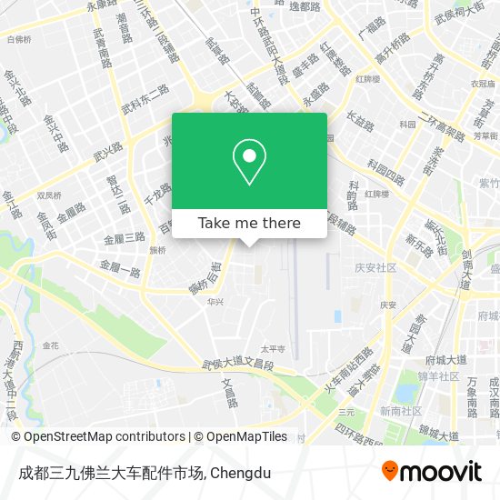 成都三九佛兰大车配件市场 map