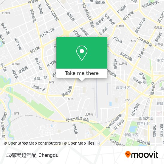 成都宏超汽配 map