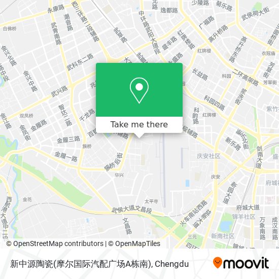 新中源陶瓷(摩尔国际汽配广场A栋南) map