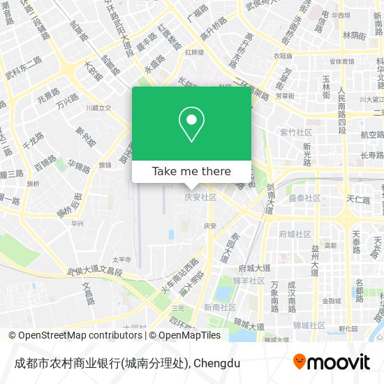 成都市农村商业银行(城南分理处) map