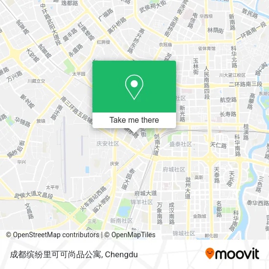 成都缤纷里可可尚品公寓 map