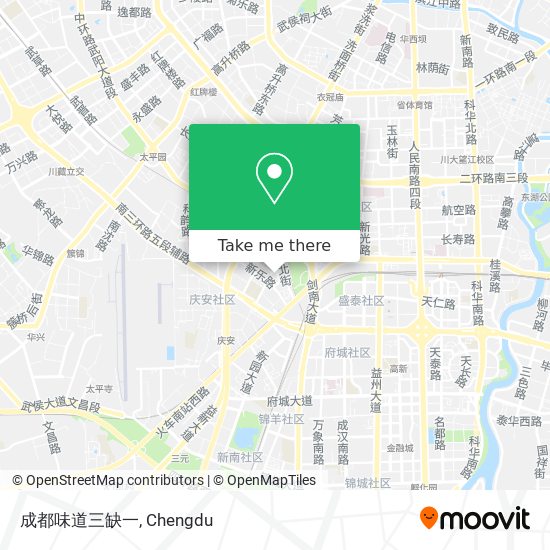 成都味道三缺一 map