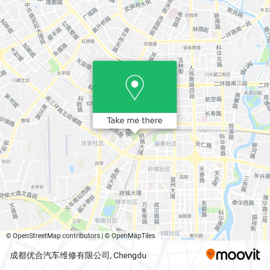成都优合汽车维修有限公司 map