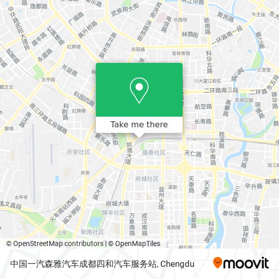 中国一汽森雅汽车成都四和汽车服务站 map