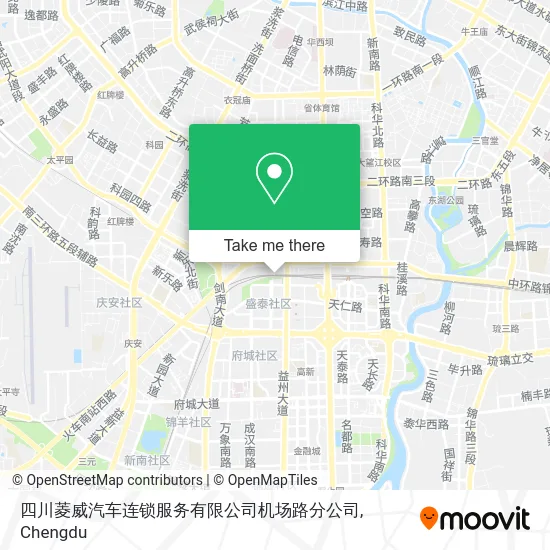 四川菱威汽车连锁服务有限公司机场路分公司 map