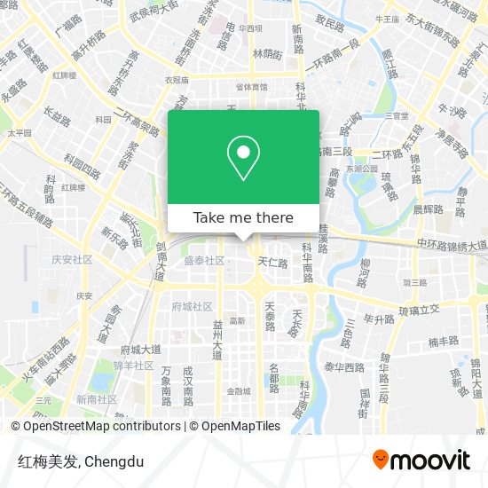 红梅美发 map