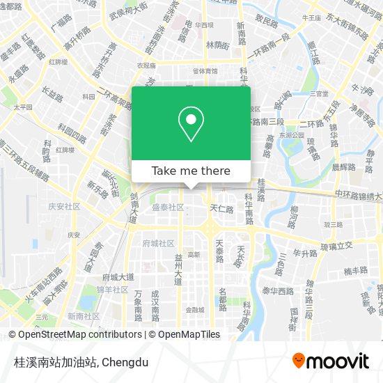 桂溪南站加油站 map