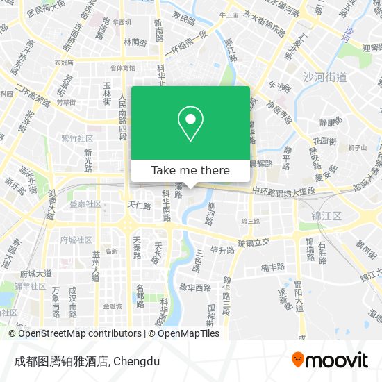 成都图腾铂雅酒店 map